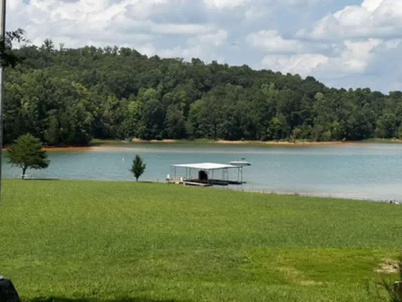 Norris Lake from the camp shoreline on a summer day